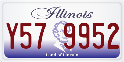 IL license plate Y579952