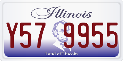 IL license plate Y579955