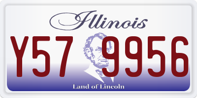 IL license plate Y579956