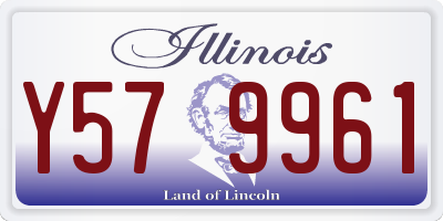 IL license plate Y579961