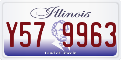 IL license plate Y579963