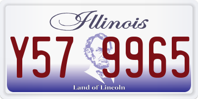 IL license plate Y579965