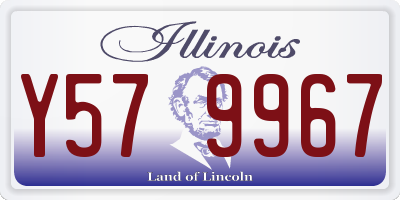 IL license plate Y579967