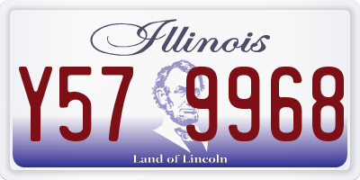 IL license plate Y579968