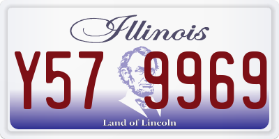 IL license plate Y579969