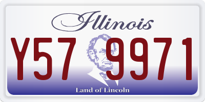 IL license plate Y579971