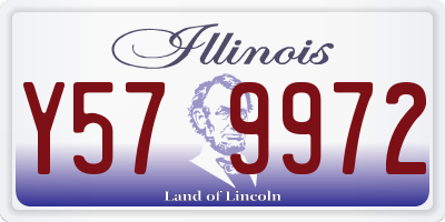 IL license plate Y579972
