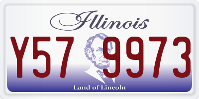 IL license plate Y579973