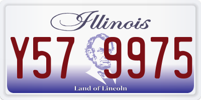 IL license plate Y579975