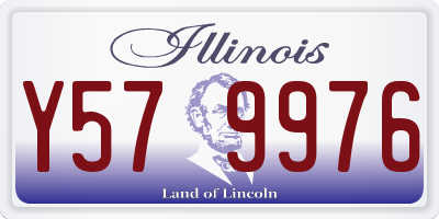 IL license plate Y579976