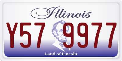 IL license plate Y579977