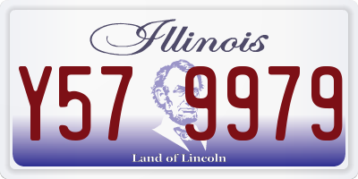 IL license plate Y579979