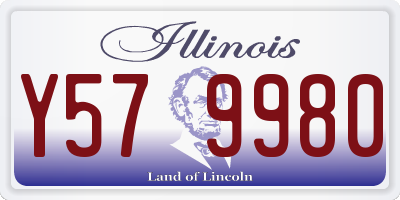 IL license plate Y579980