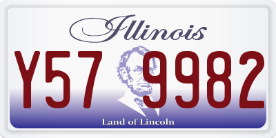 IL license plate Y579982