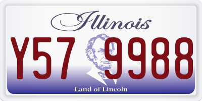 IL license plate Y579988