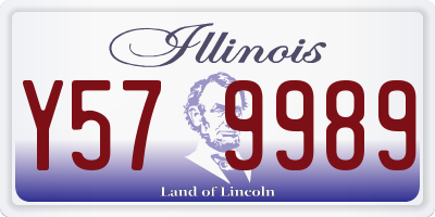 IL license plate Y579989