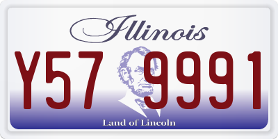 IL license plate Y579991