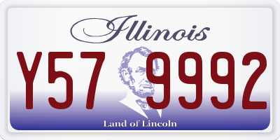 IL license plate Y579992