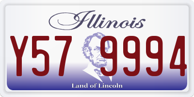 IL license plate Y579994