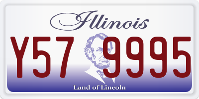 IL license plate Y579995
