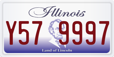 IL license plate Y579997
