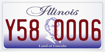 IL license plate Y580006