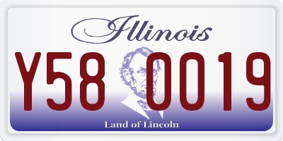 IL license plate Y580019