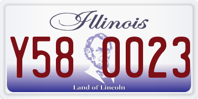 IL license plate Y580023