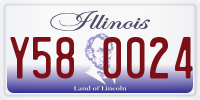 IL license plate Y580024