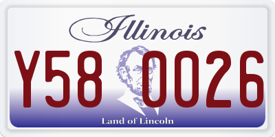 IL license plate Y580026