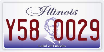 IL license plate Y580029