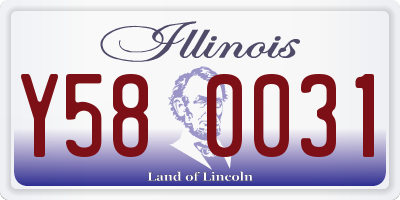 IL license plate Y580031