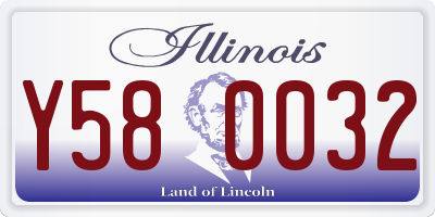 IL license plate Y580032
