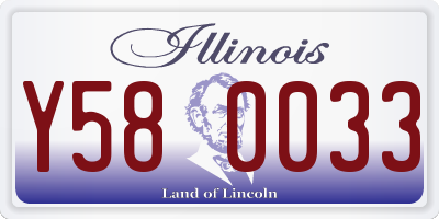 IL license plate Y580033