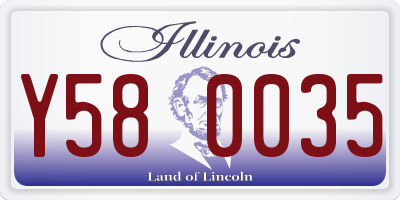 IL license plate Y580035