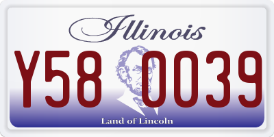 IL license plate Y580039
