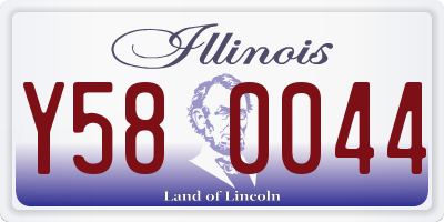 IL license plate Y580044