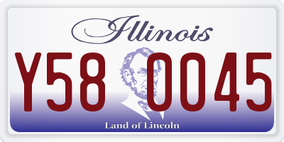 IL license plate Y580045
