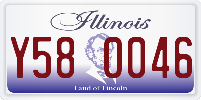 IL license plate Y580046