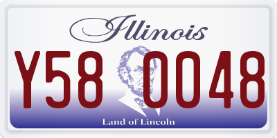 IL license plate Y580048