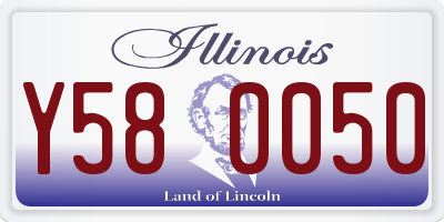 IL license plate Y580050