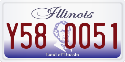 IL license plate Y580051