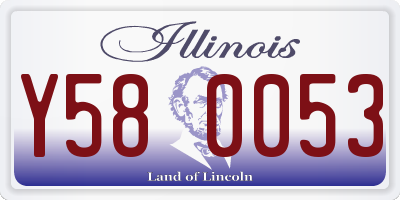 IL license plate Y580053