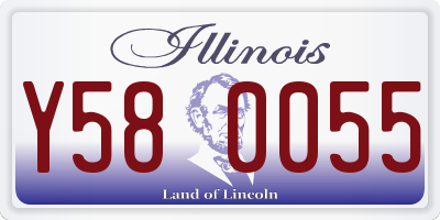IL license plate Y580055