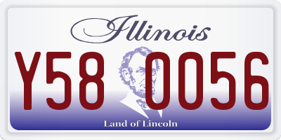 IL license plate Y580056