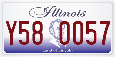 IL license plate Y580057
