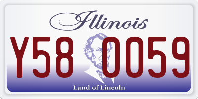 IL license plate Y580059