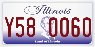 IL license plate Y580060