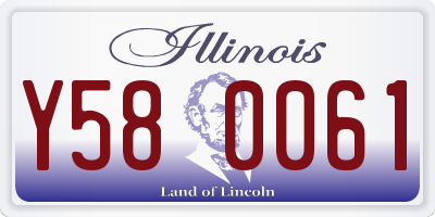 IL license plate Y580061
