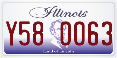 IL license plate Y580063